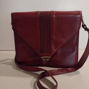 Vintage Burgundy Etienne Aigner Shoulder Bag